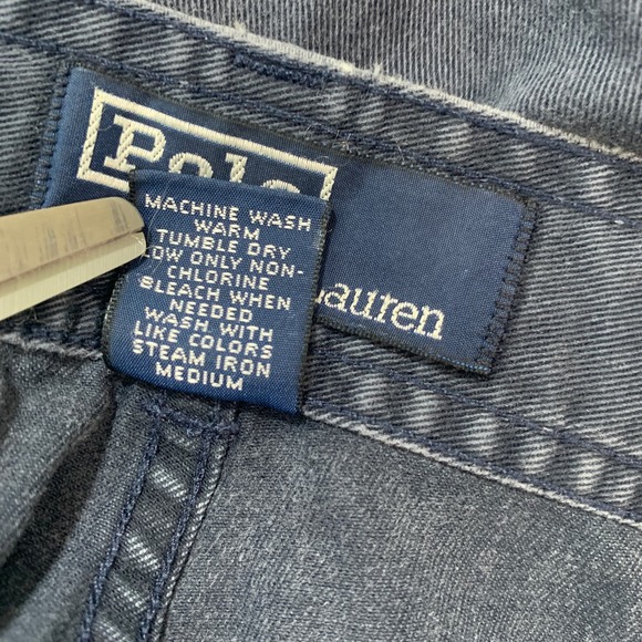 Polo Ralph Lauren Mens Cargo Shorts 38 Blue‎ Pockets Flat Front Classic Preppy - Picture 8 of 12